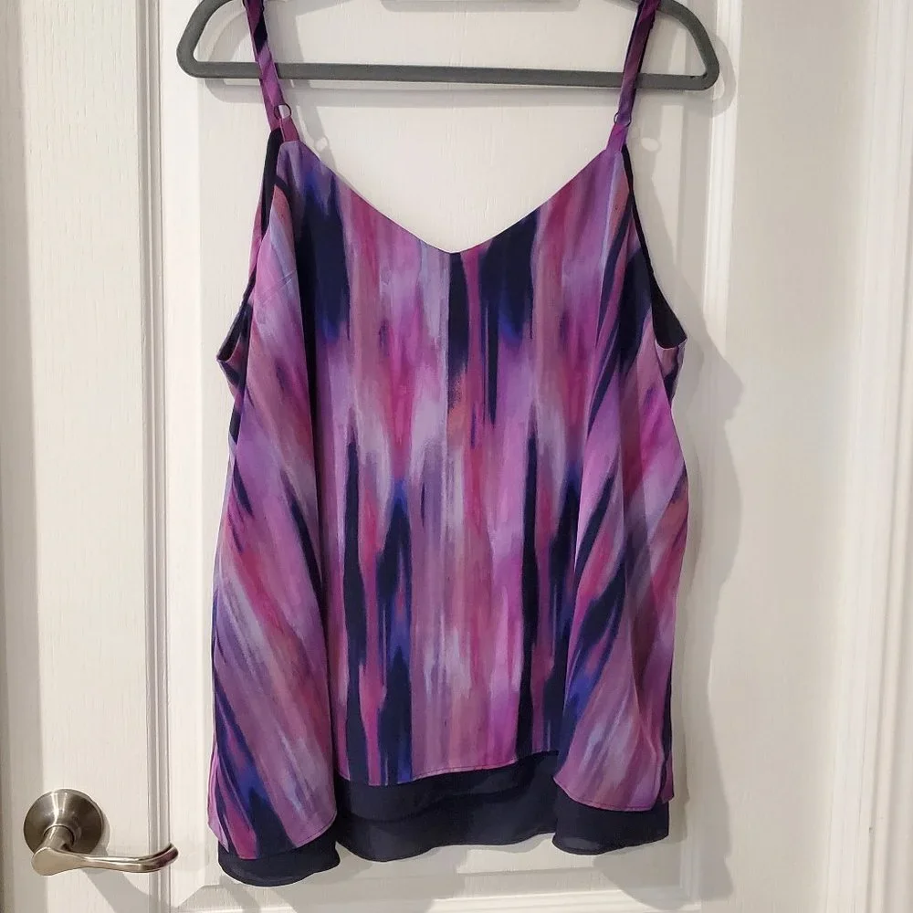 β¨ 2x HP β¨ NWOT β¨ Sophie Swing Multi-Watercolor Cami Tank β¨ - Picture 11 of 14